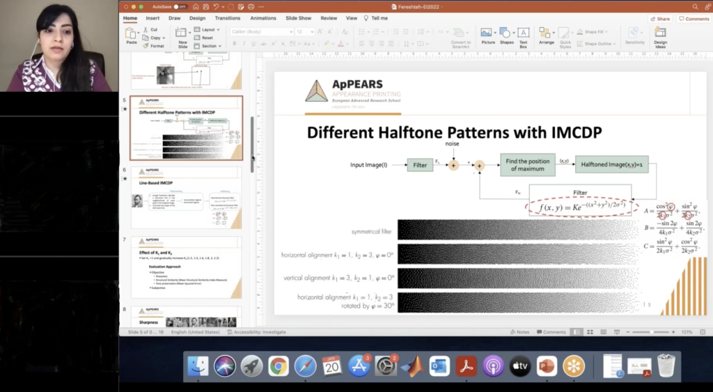 ApPEARS presentations during Electronic Imaging 2022 Symposium ApPEARS